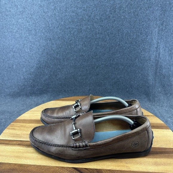 Peter Millar Crown Horse Bit Loafers Brown MEOF11 Mens 8M Brazil 17346